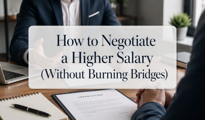 Featured image for How to Negotiate a Higher Salary (Without Burning Bridges)