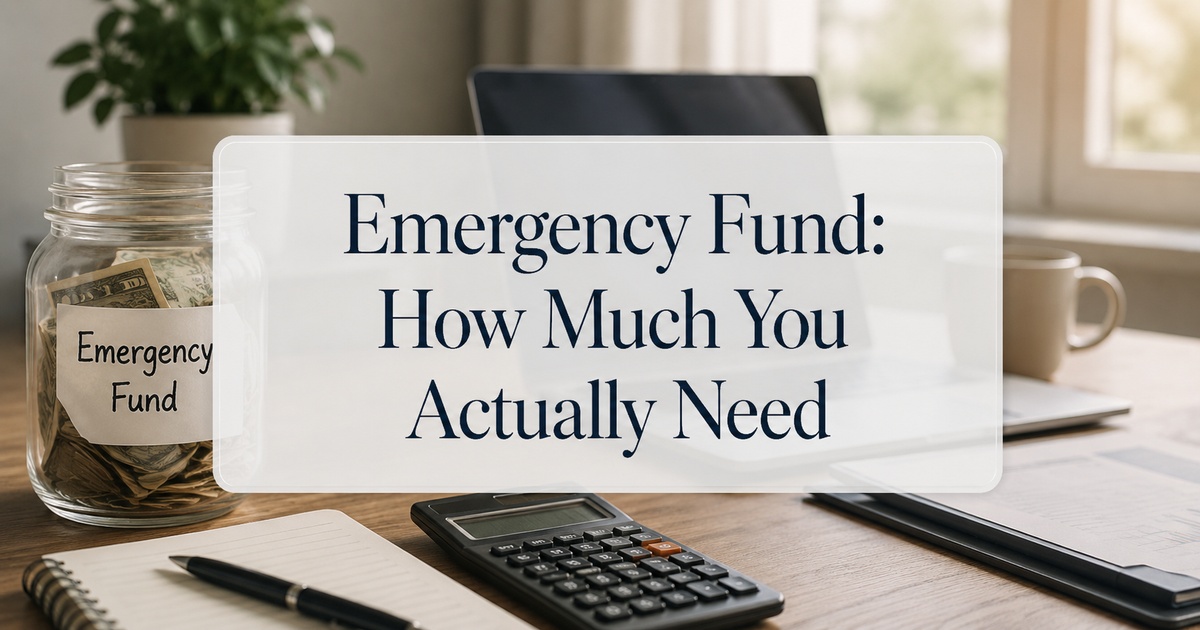 Featured image for Emergency Fund: How Much You Actually Need
